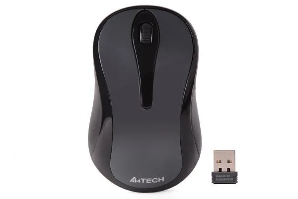 Mouse A4tech, Wireless, 1000 Dpi, butoane/scroll 3/1, Gri