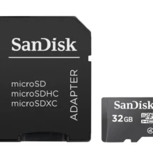 Card de Memorie Microsdhc Sandisk 32GB, Adaptor Sd, Class 4
