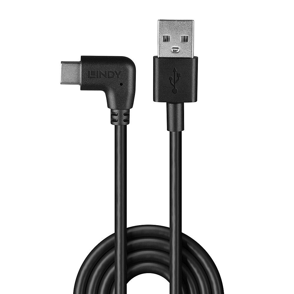 Cablu Lindy USB C 2 90°, lungime 1m, putere maxima - imagine 5