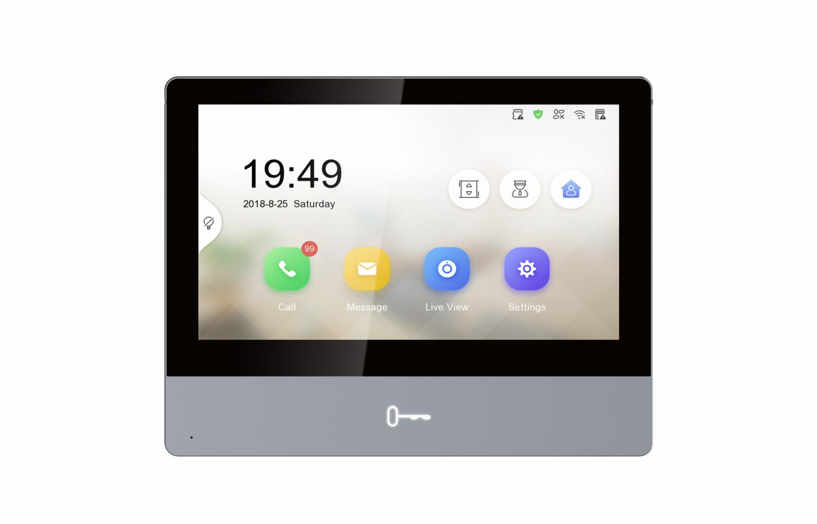 Monitor videointerfon WIFI modular 7" color ultra slim design HikvisionDS-KH8350-WTE1/EU;