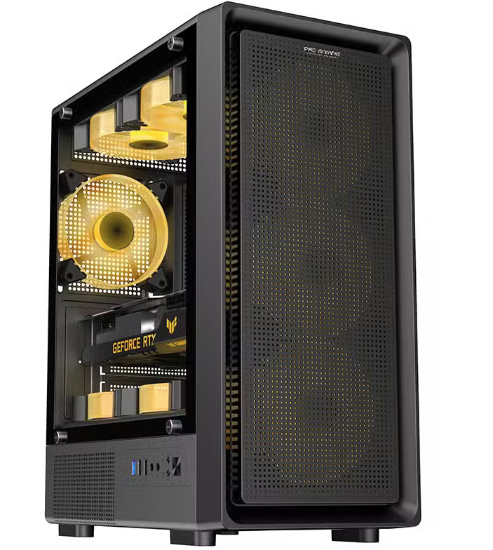 Carcasa PRO GAMING VISION Mid Tower ARGB NEGRU