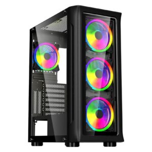 Carcasa Spacer SHIELD Mid Tower NEGRU