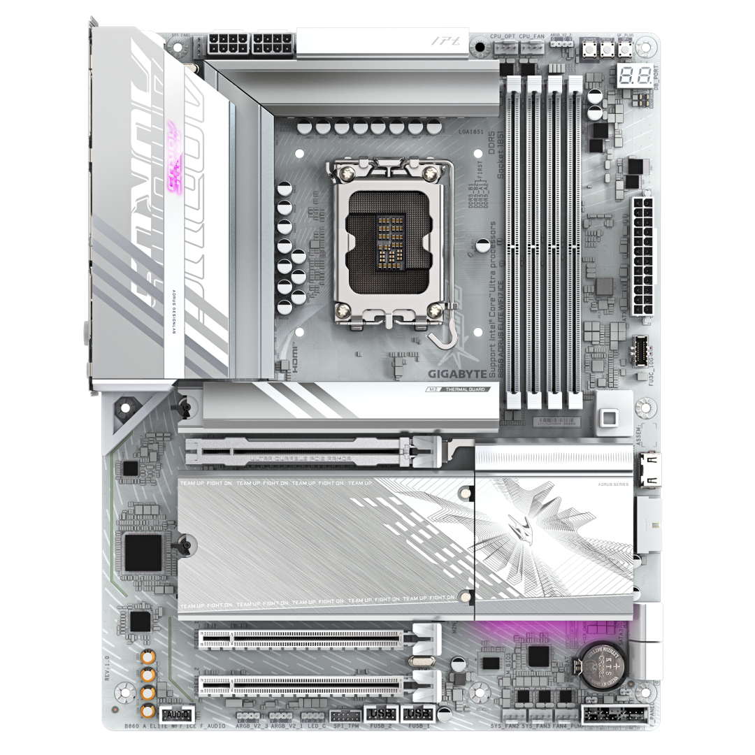 Placa de bază Gigabyte B860 AORUS ELITE WIFI7 ICE LGA1851 - imagine 3