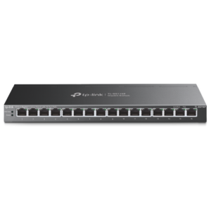 "16-Port Gigabit Desktop Switch with 16-Port PoE+ PORT: 16× Gigabit