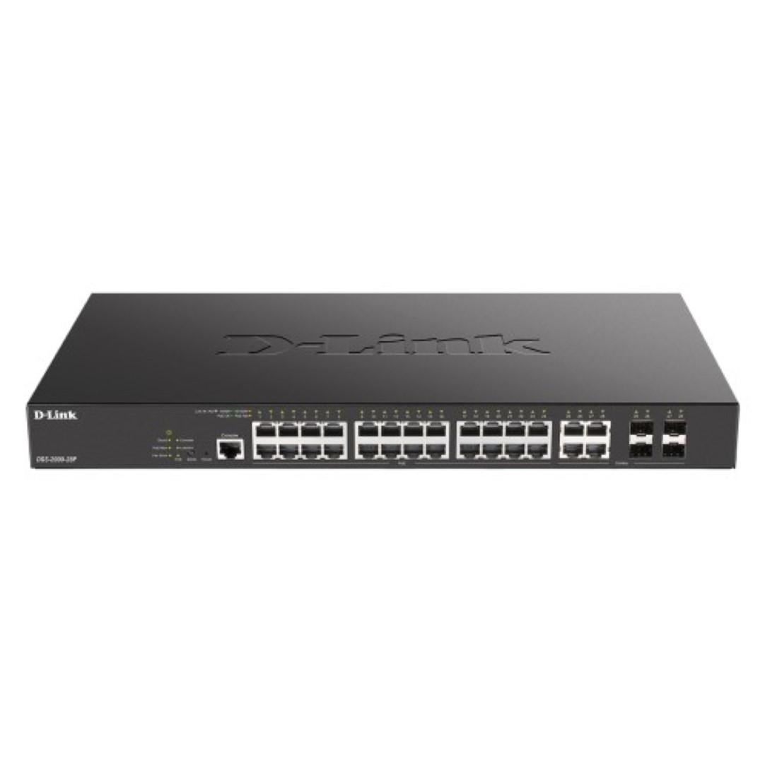 D-Link Switch DGS-2000-52mP, 48 porturi Gigabit, 4 porturi combo gigabitSFP,