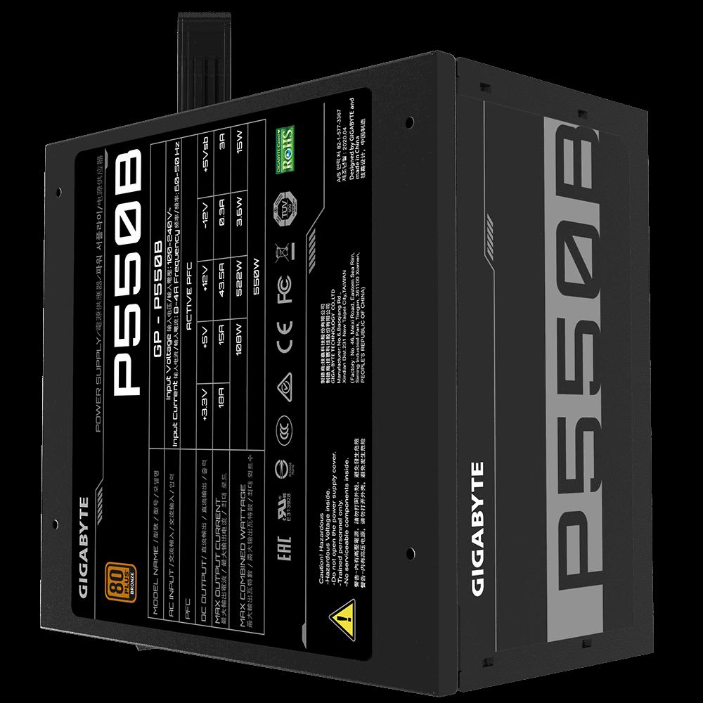 Sursa Gigabyte P550B, 80 PLUS® Bronze, 550W - imagine 3