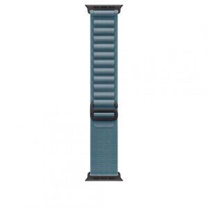Apple Watch 49mm Light Blue Alpine Loop - Large - Black Titanium