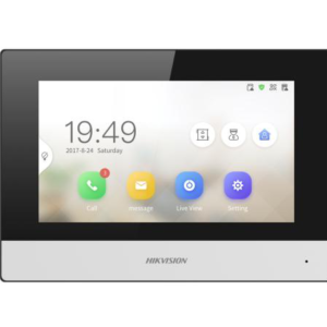 Monitor videointerfon Hikvision DS-KH6320Y-WTE2, 2 fire, 4 7-inch IPS touch