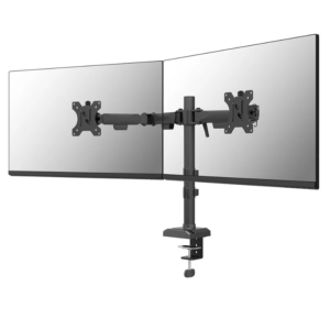 Brat dublu monitor Neomounts DS60-600BL2; pentru display-uri cu diagonale 10"-32",