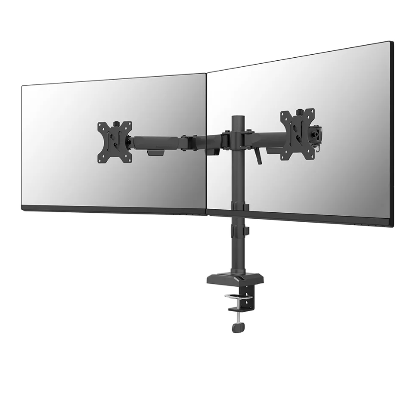 Brat dublu monitor Neomounts DS60-600BL2; pentru display-uri cu diagonale 10"-32",