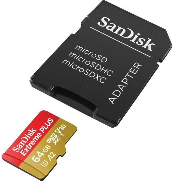 Card de Memorie Microsdxc Sandisk, 64GB, Uhs-I, Class 10, 80MB/s
