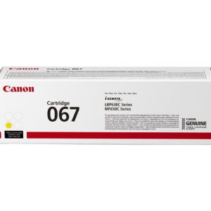 Toner Canon CRG067Y, Galben, capacitate 1250 pagini, pentru LBP-631 /