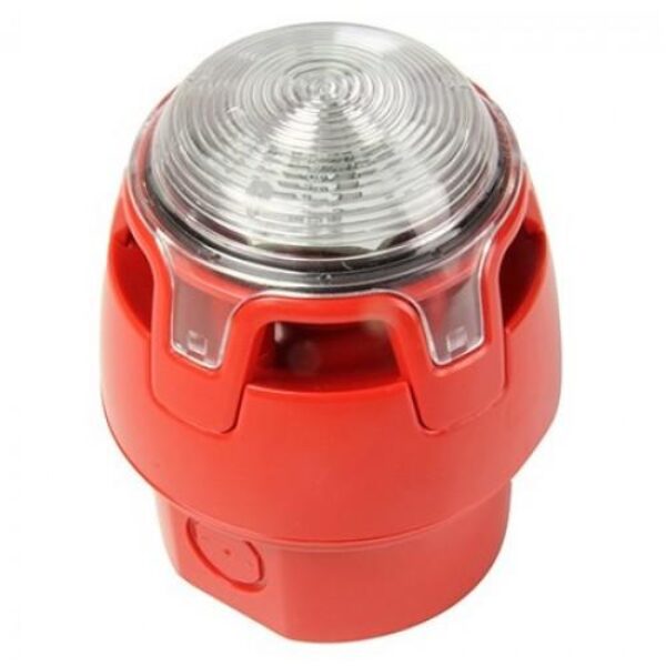 Sirena acustica si optica CWSS-RW-W5;Categoria C & W, Carcasa rosie,