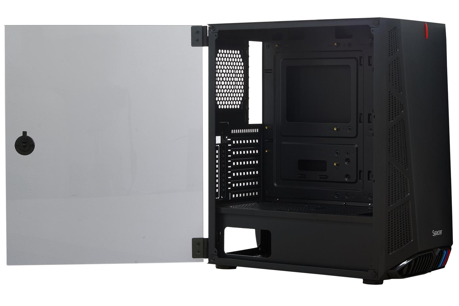 Carcasa Spacer Hunter, Mid Tower NEGRU - imagine 3