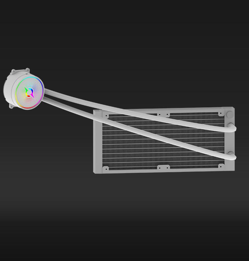 Cooler Procesor AQYRIS AQUARIUS 240 AIO ARGB ALB - imagine 5