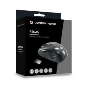 CONCEPTRONIC CLLM5BTRVWL 6-Button Wireless Travel Mouse, 61.4 x 38.4 x