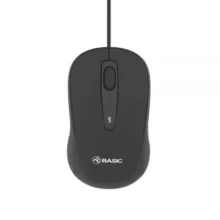 Mouse cu Fir Tellur Basic, Mini, Negru
