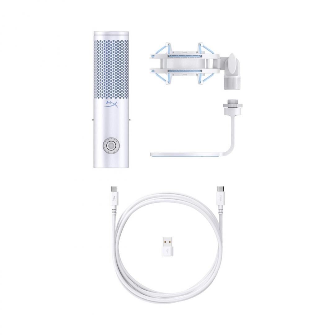 Microfon Hyperx Quadcast 2 Frost, USB-C, pentru Gaming, Streaming si - imagine 7