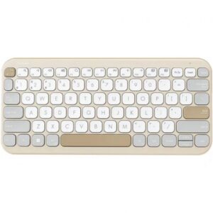 Tastatura wireless ASUS KW100, Culoare: Oat Milk, Greutate: 0.374 ASUS