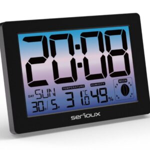 Ceas termometru higometru de camera TH86145,  caracteristici: temperatura interioară,