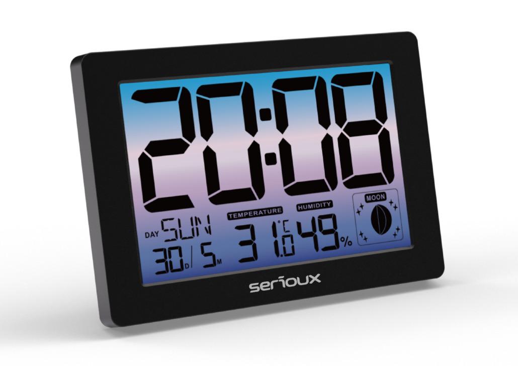 Ceas termometru higometru de camera TH86145, caracteristici: temperatura interioară,