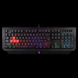 Tastatura A4tech Bloody gaming, cu fir, 106 taste, negru