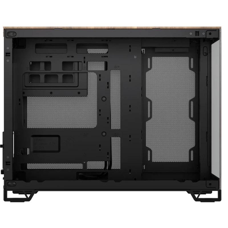 Carcasa CORSAIR 2500X Micro ATX Dual Chamber Black/Walnut Wood - imagine 3