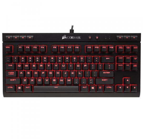 Tastatura mecanica CORSAIR K63 Compact CHERRY MX RED, Key Rollover - imagine 4