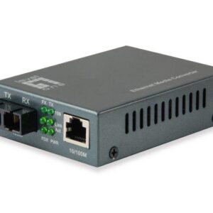 LevelOne FVT-1101  RJ45 to SC Fast Ethernet Media Converter,