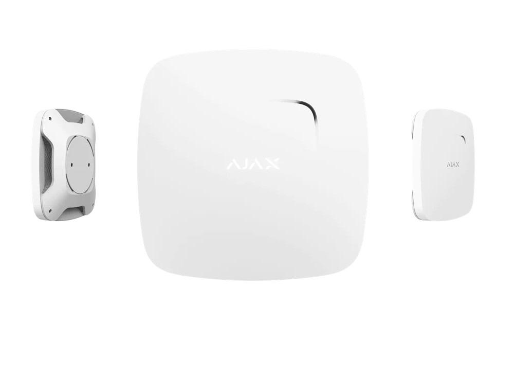 Detector de fum si temperatura FireProtect, wireless, alb - AJAX;