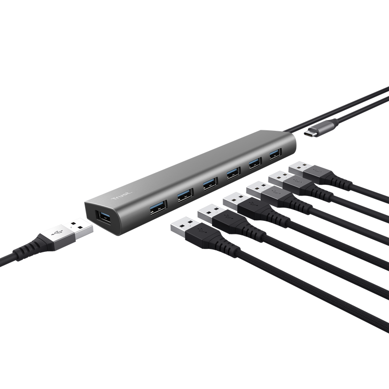 Hub Trust Halyx , 7 porturi USB 3.2 Gen 1,