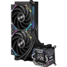 Cooler Procesor 1stPlayer X - Starship 240E - bk - compatibil AMD/Intel - negru - display de 2 - 4 inches