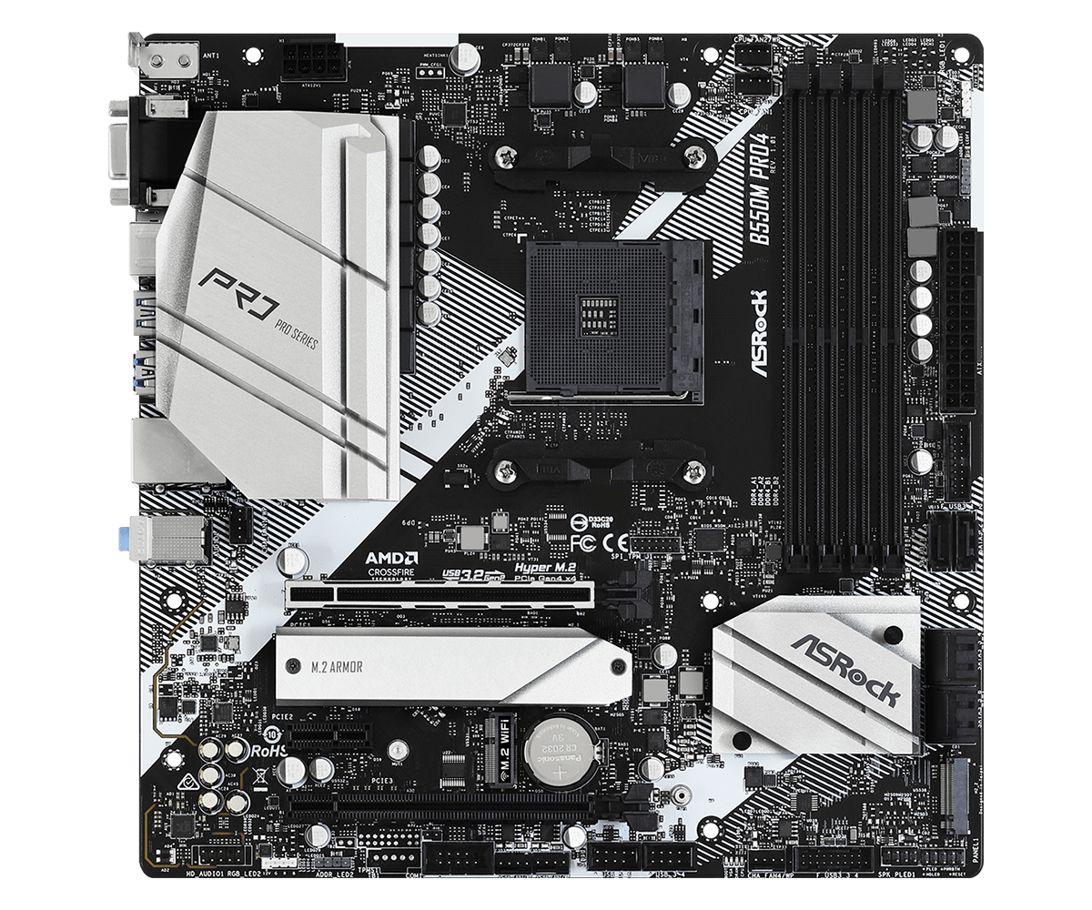 Placa de bază ASRock B550M PRO4 AM4