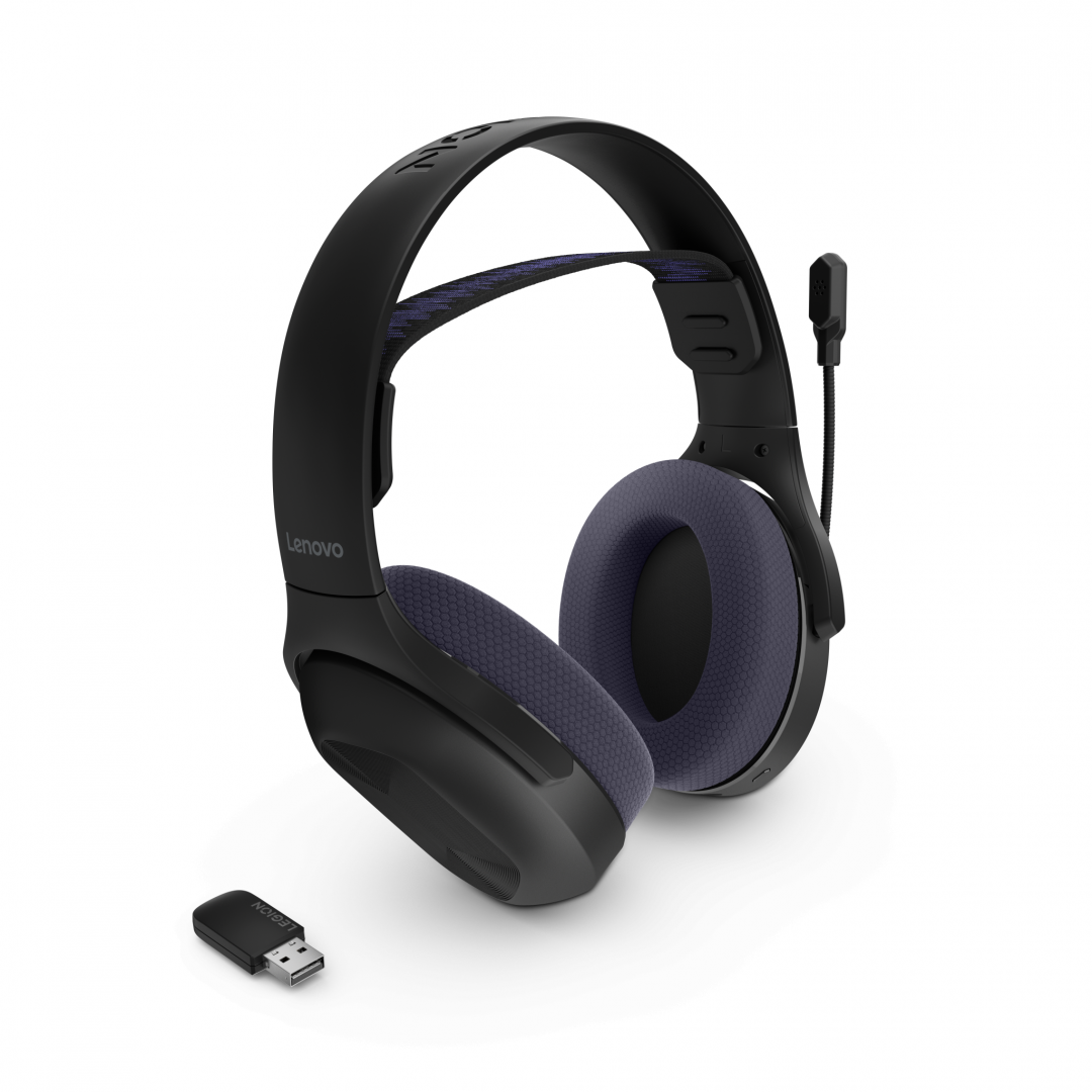 Casti de gaming wireless Lenovo Legion H410, Conectivitate: Bluetooth & - imagine 10
