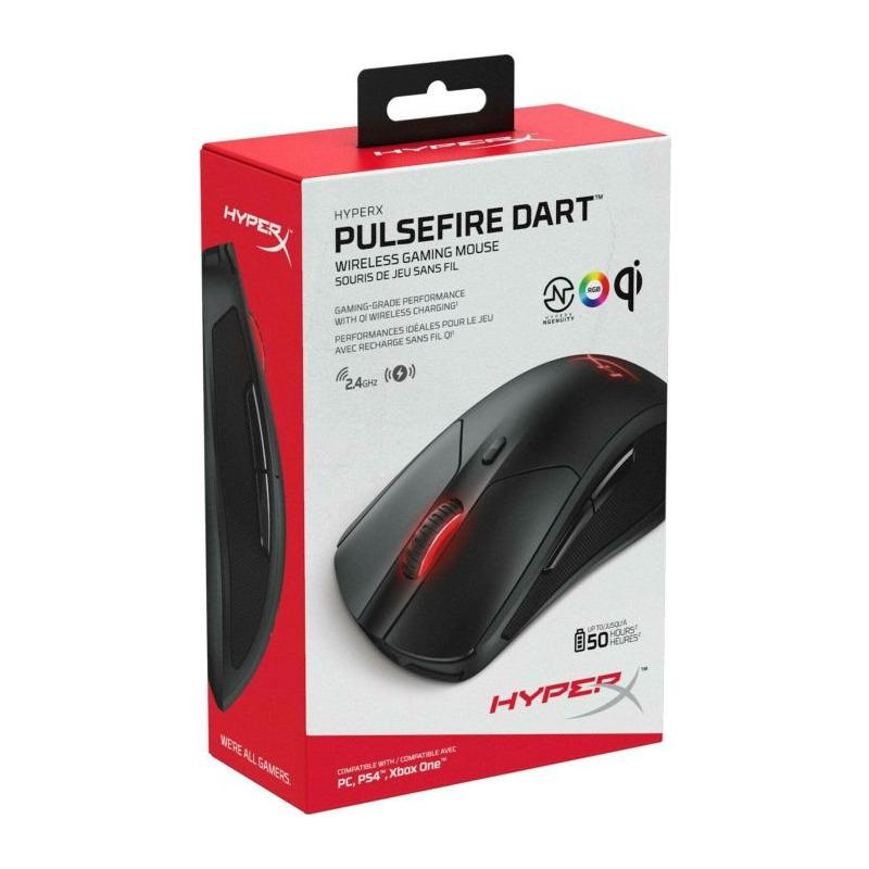 Mouse HP HyperX Pulsefire Dart Gaming, Wireless, Negru - imagine 3