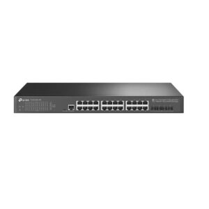 "JetStream™ 24-Port Gigabit L2+ Managed Switch with 4 10GE SFP+