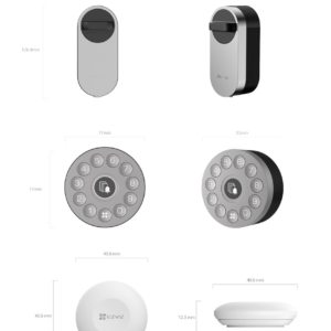 Yala Smart Lock Ezviz CS-DL01S/DL01CP/A3-BK; Conexiune:Bluetooth ( sepoate bloca/debloca din