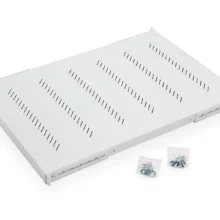 Raft Fix Perforat Triton 19″ 1U/250 Capacitate Incarcare 40kg, Gri