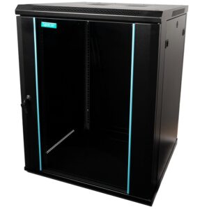 CABINET 19″ SPACER 15U 600x600mm, fixare pe perete, Flatpack (dezasamblat),