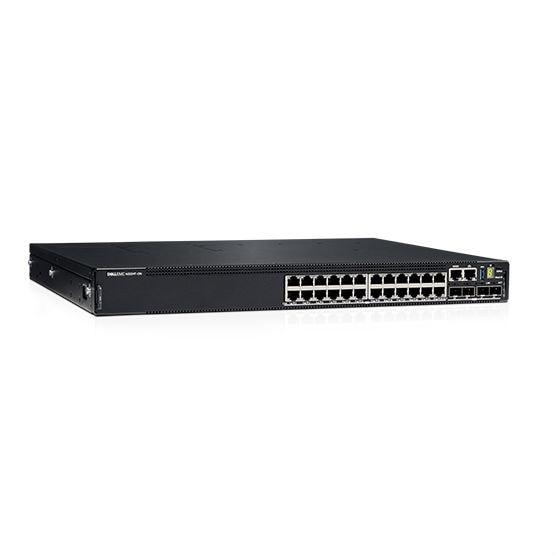 Dell EMC Switch N3224T-ON, 24x1G RJ-45, 4x10G SFP+, 2x100G QSFP28,