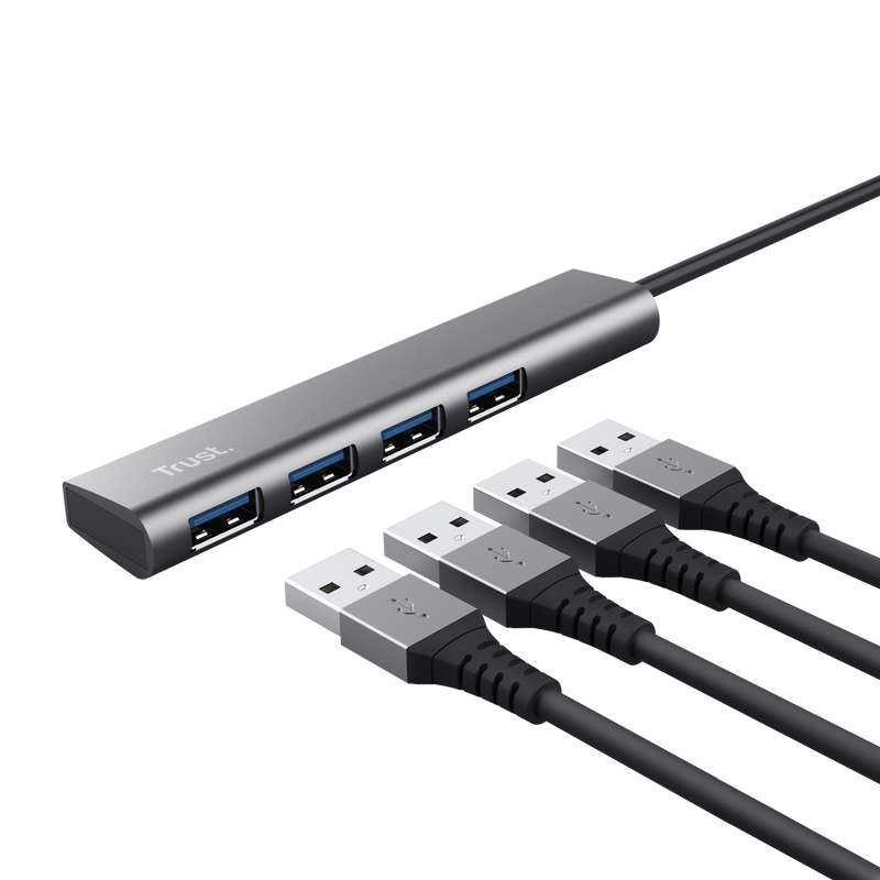 HUB USB Trust Halyx, USB-C la 4 x USB-A 3.2