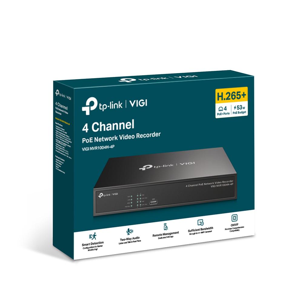 NVR PoE TP-Link VIGI 4 canale 1004H4P; 53W, 8 MP,1 - imagine 5