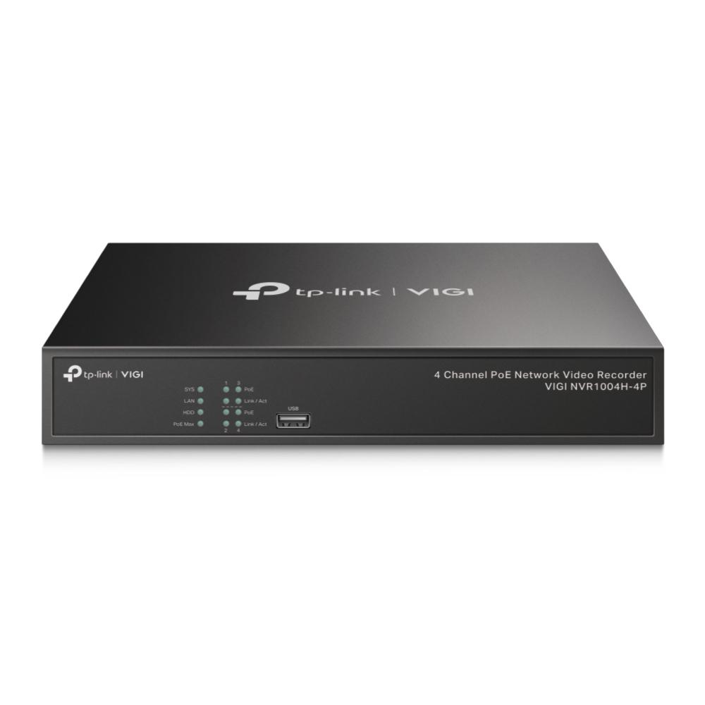 NVR PoE TP-Link VIGI 4 canale 1004H4P; 53W, 8 MP,1