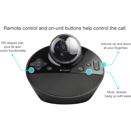 Camera videoconferinta Logitech BCC950, rezolutie Full HD 1080p - imagine 8