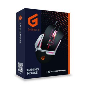 Conceptronic DJEBBEL02B 8D Gaming USB Mouse, 4000 DPI, 77 x