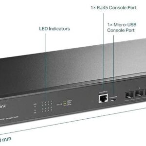"JetStream™ 8-Port 10GE SFP+ L2+ Managed Switch PORT: 8× 10G