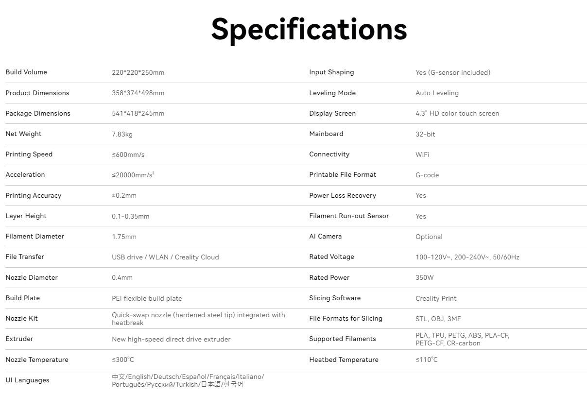 CREALITY ENDER-3 V3 3D PRINTER, Tehnologie: FDM, Volum printare: 220*220*250mm, - imagine 7