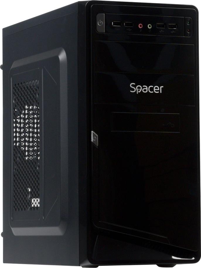 Carcasa Spacer Moon, ATX, Mid Tower NEGRU - imagine 4
