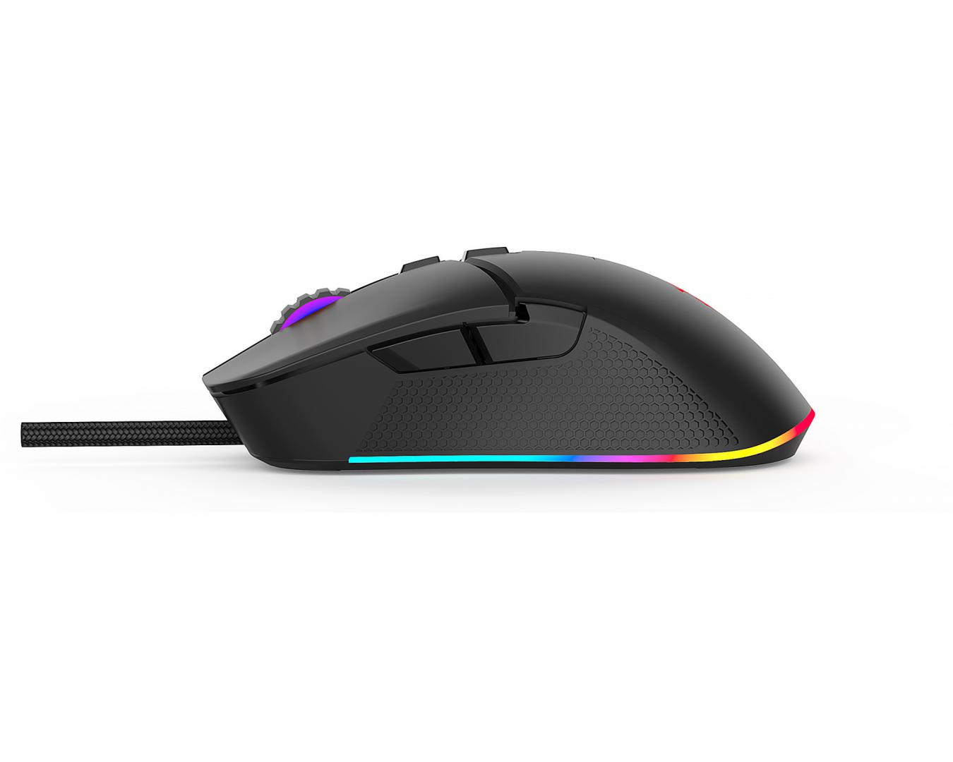 Mouse gaming Serioux Kayel, Senzor Sunplus 199, 800-6400 DPI, switch - imagine 4