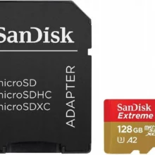 Card de Memorie MicroSDXC SanDisk - 128GB - UHS - I - Class 10 - 80MB/s + Adaptor